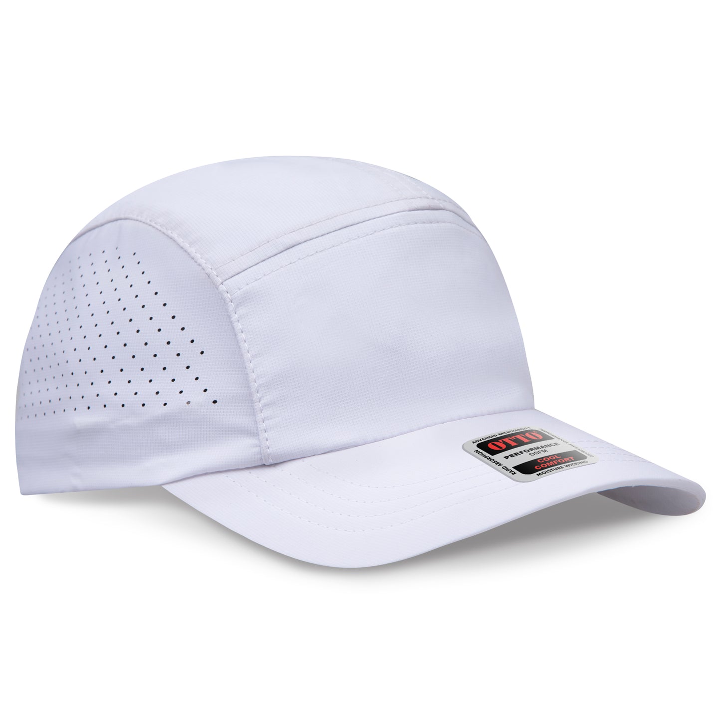OTTO CAP® 5 Panel Running Hat w/ Elastic Soft Visor