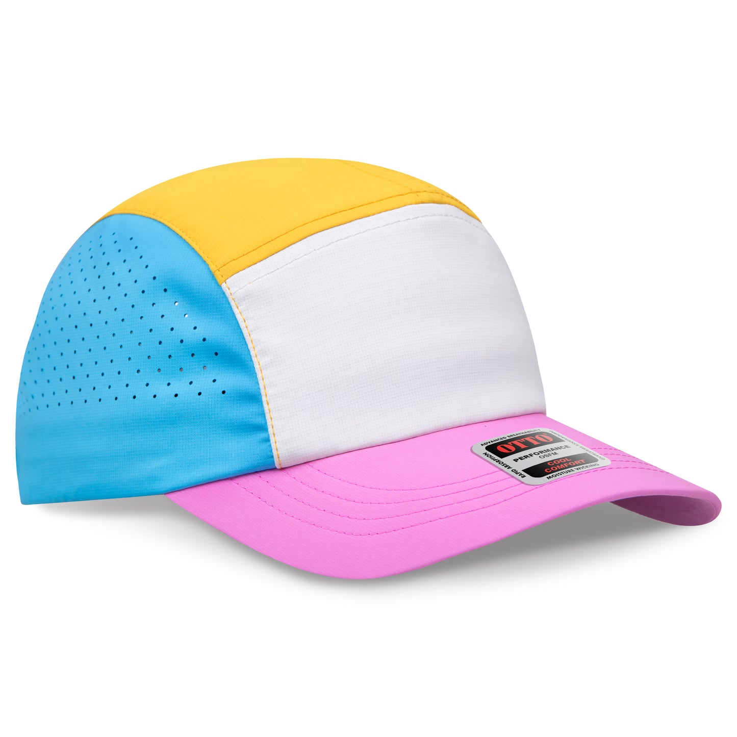 OTTO CAP® 5 Panel Running Hat w/ Elastic Soft Visor