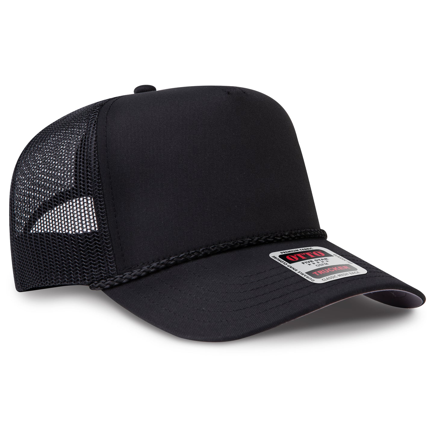 OTTO CAP® 5 Panel Mid Profile Mesh Back Trucker Hat