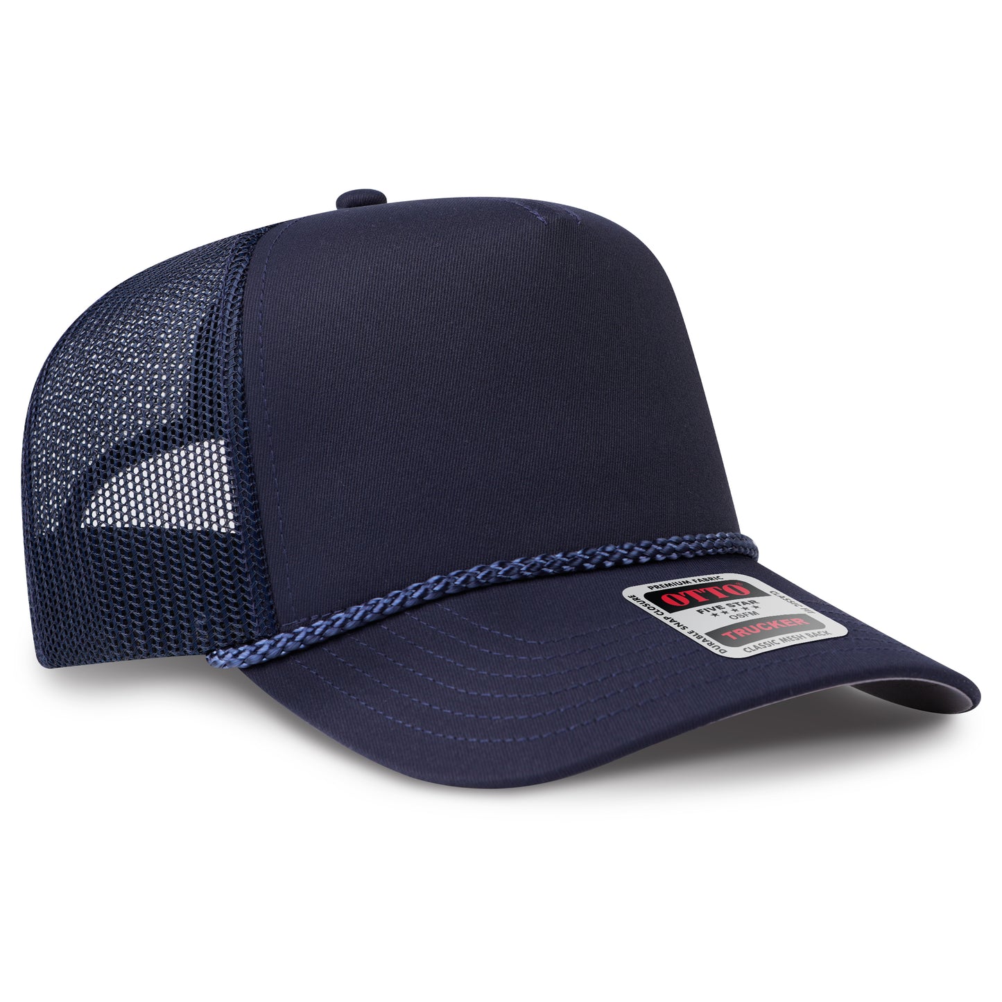 OTTO CAP® 5 Panel Mid Profile Mesh Back Trucker Hat