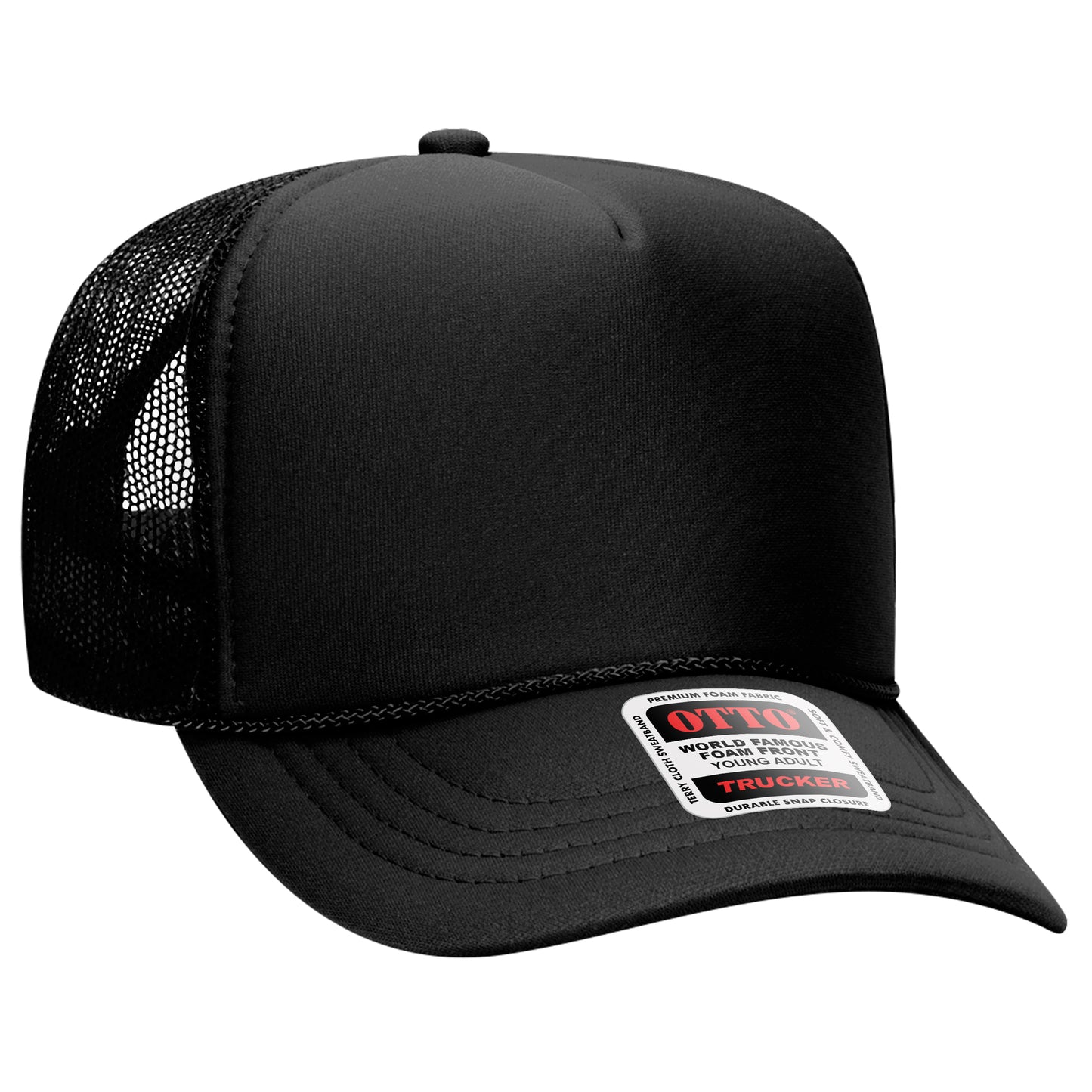 OTTO CAP® 5 Panel High Crown Mesh Back Trucker Hat