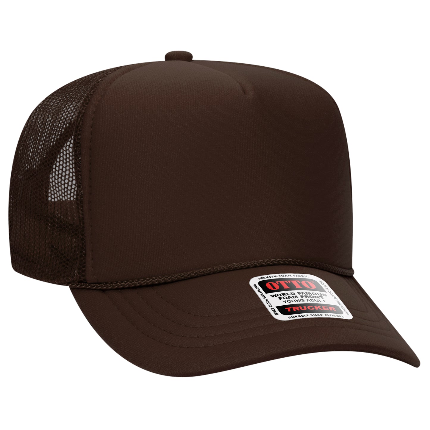 OTTO CAP® 5 Panel High Crown Mesh Back Trucker Hat
