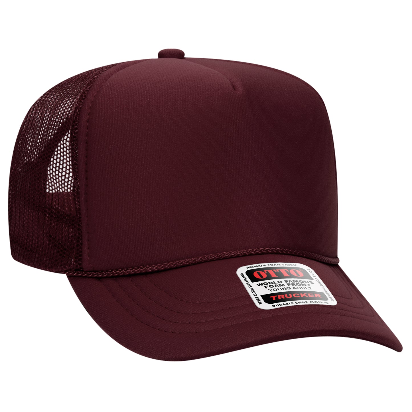 OTTO CAP® 5 Panel High Crown Mesh Back Trucker Hat