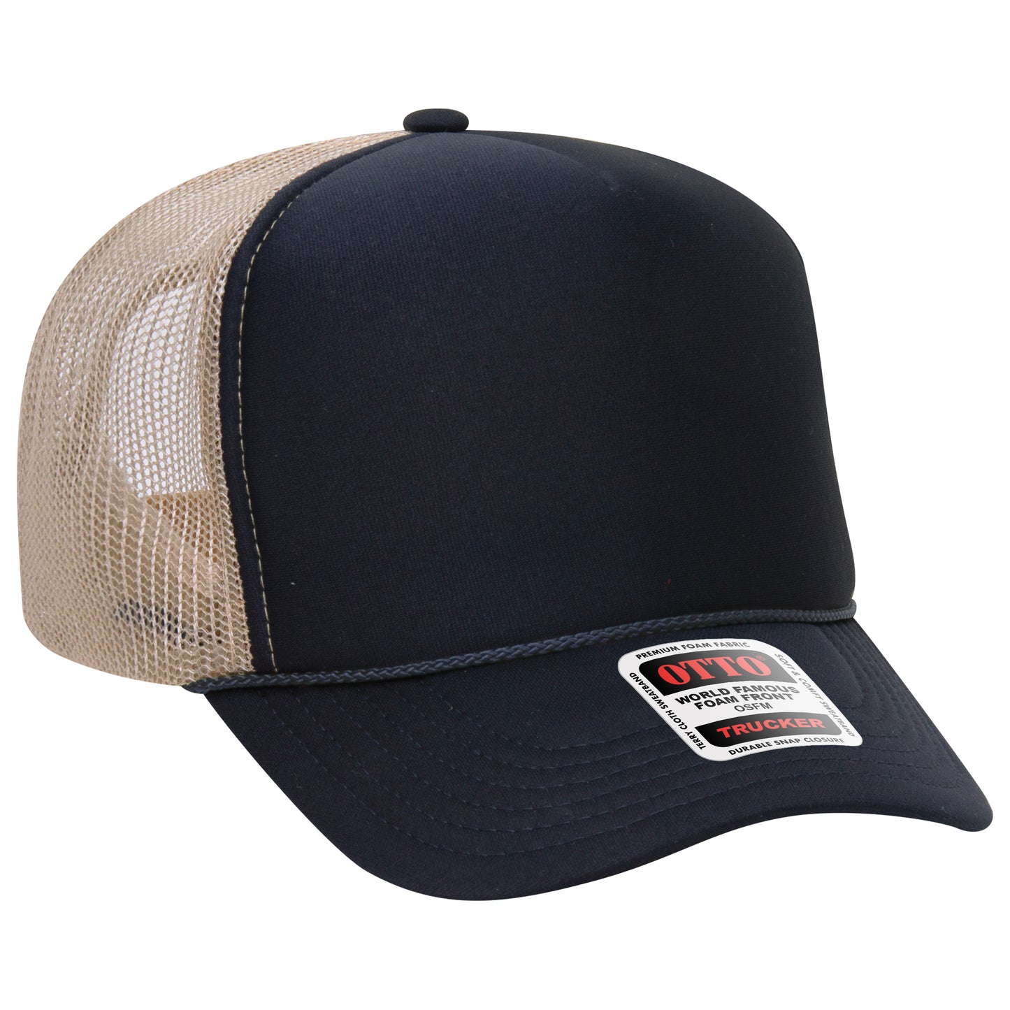 OTTO CAP® 5 Panel High Crown Mesh Back Trucker Hat