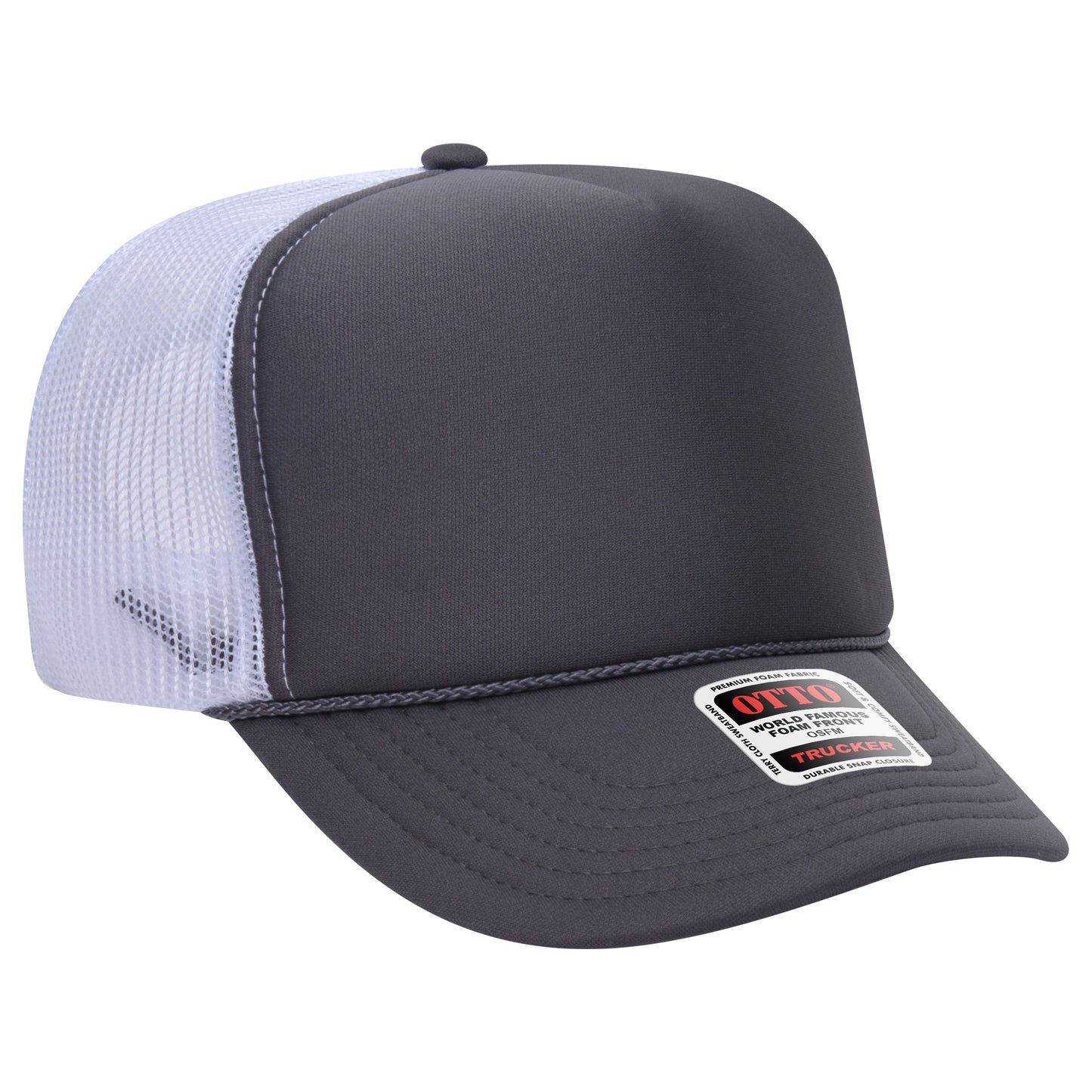 OTTO CAP® 5 Panel High Crown Mesh Back Trucker Hat