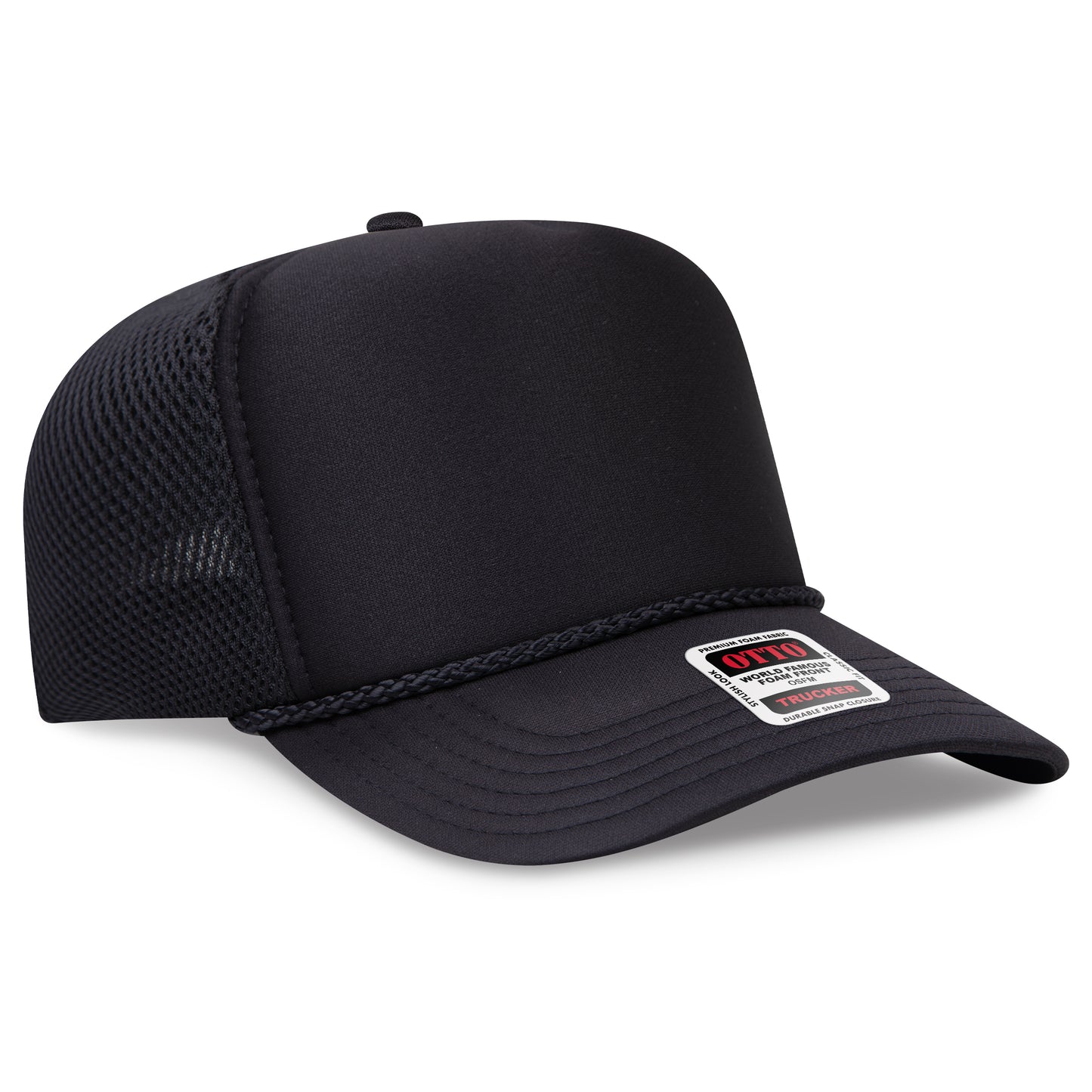 OTTO CAP® 5 Panel High Crown Air Mesh Back Trucker Hat