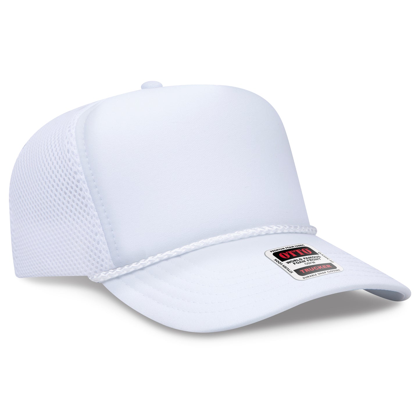 OTTO CAP® 5 Panel High Crown Air Mesh Back Trucker Hat