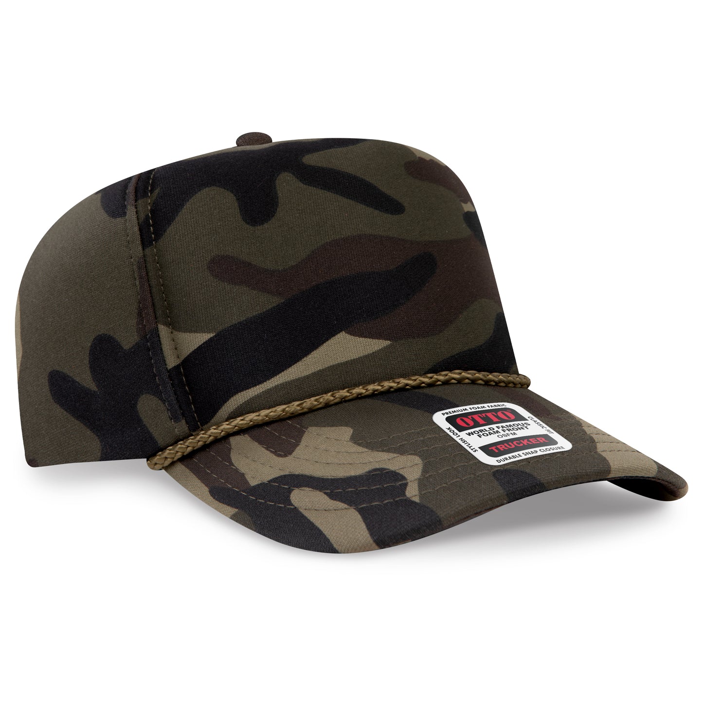 OTTO CAP® 5 Panel High Crown Full Foam Cap